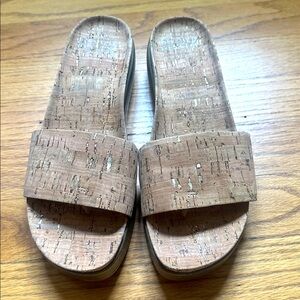 New Donald J Pliner Cork Slide Sandals 8